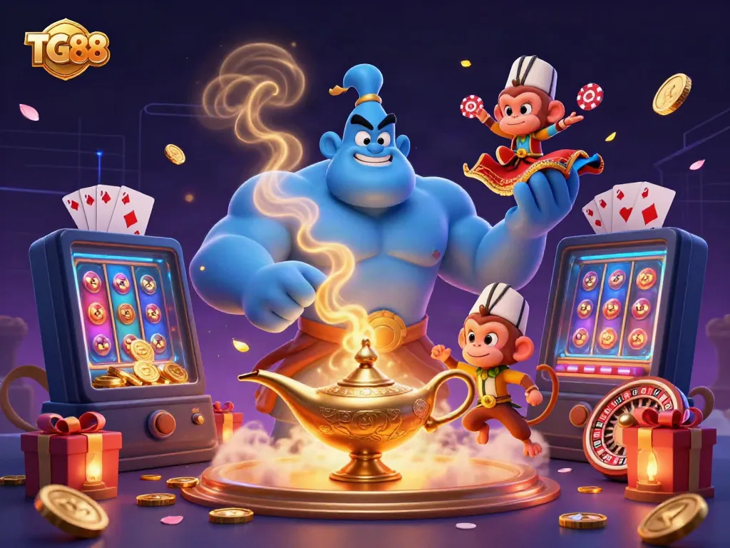 Experience the excitement at TG88 as the genie bursts out to bring casino magic and winning opportunities.