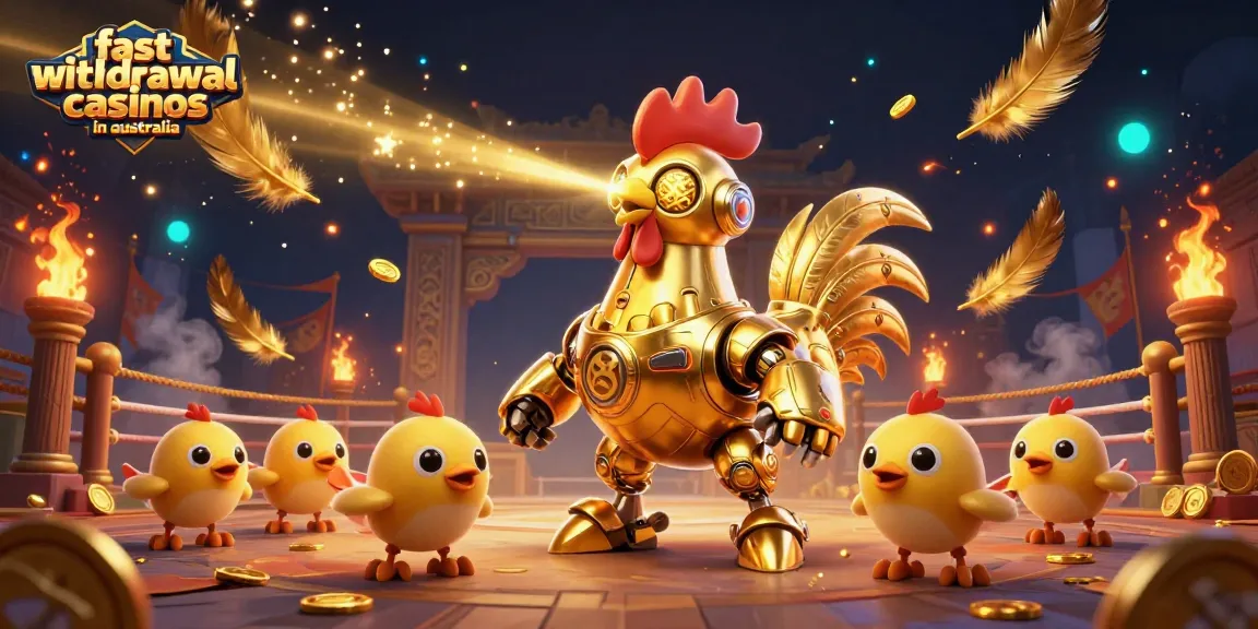 Experience the excitement of fast withdrawal casinos in Australia with energetic laser-shooting characters.