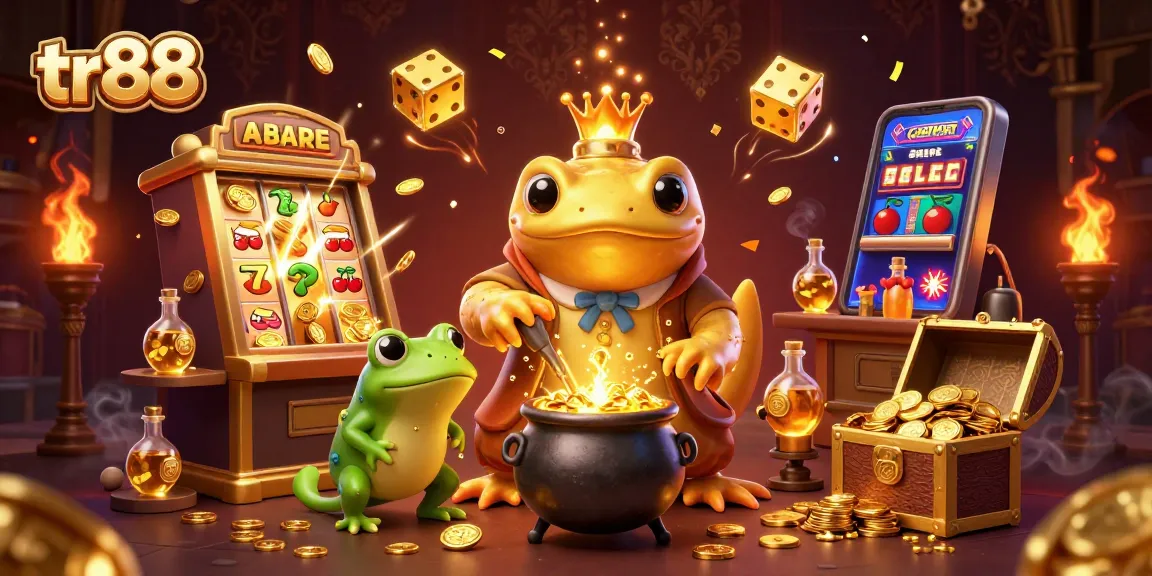 Experience thrilling action at TR88 with a golden salamander alchemist and vibrant casino elements.