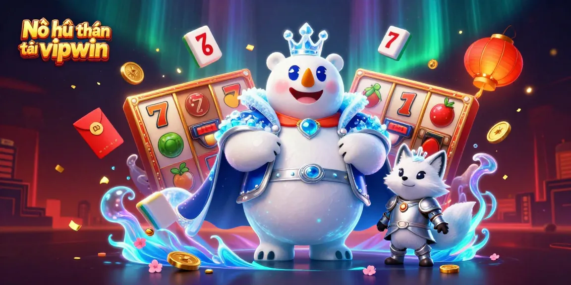 Nổ hũ thần tài vipwin showcases dynamic slot game action, featuring captivating characters and energy.