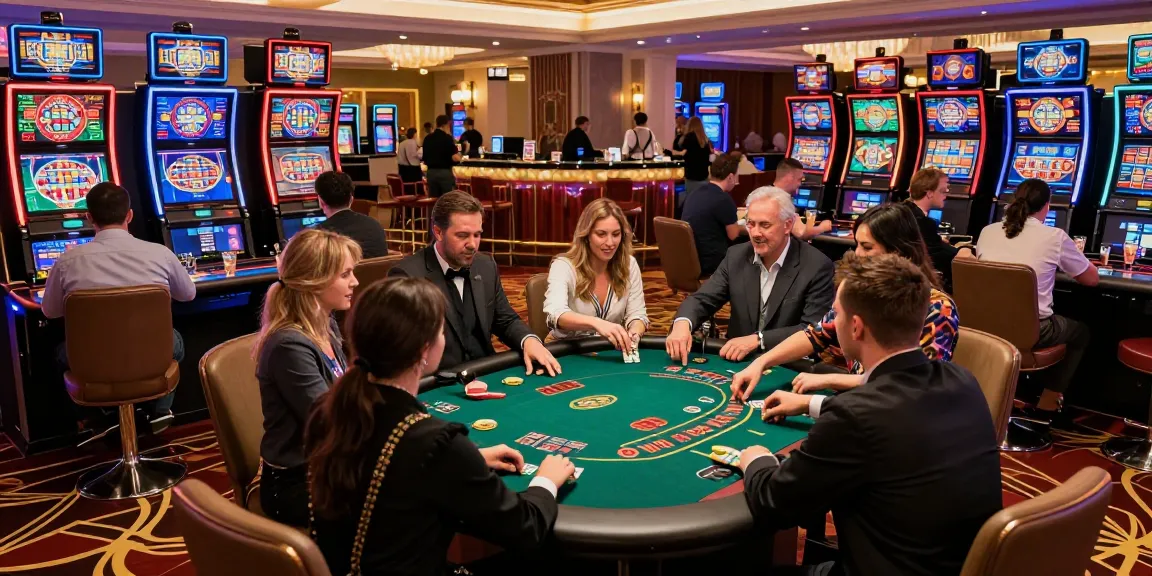 Nuovi casino non aams affollati con giocatori e tavoli da gioco vivaci.