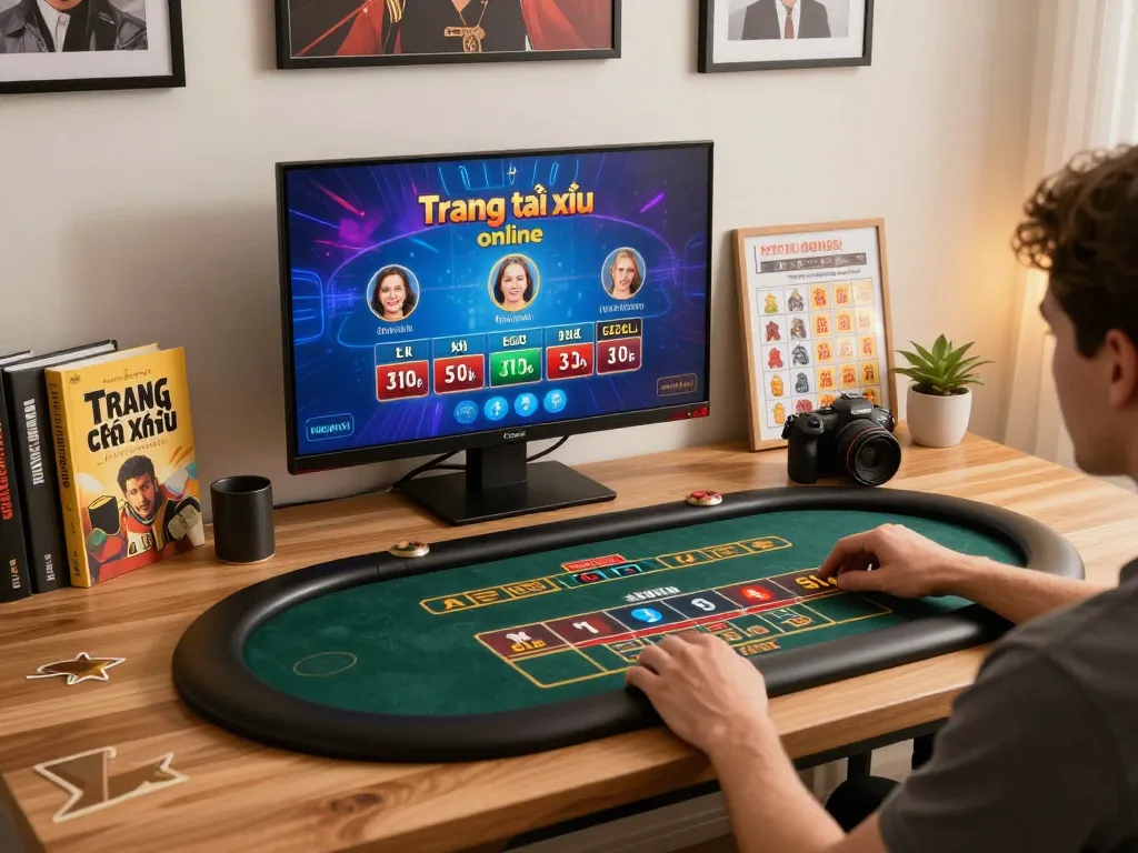 Engaging in Trang tài xỉu online on a vibrant mobile screen with live dealer action.