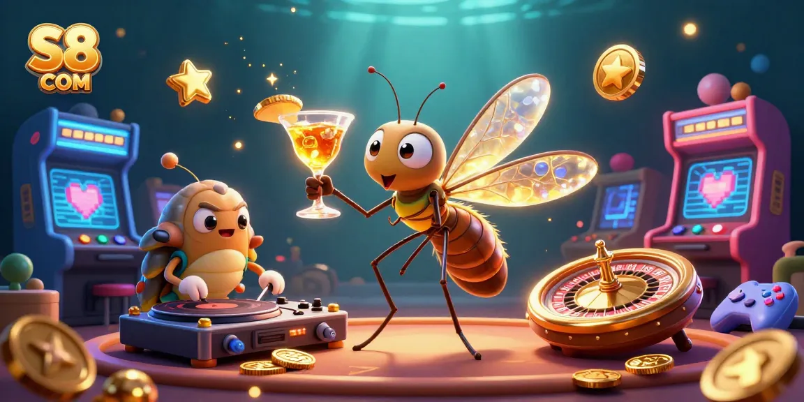 Join the excitement at S8 COM with a vibrant casino scene featuring unique characters and dynamic gaming elements