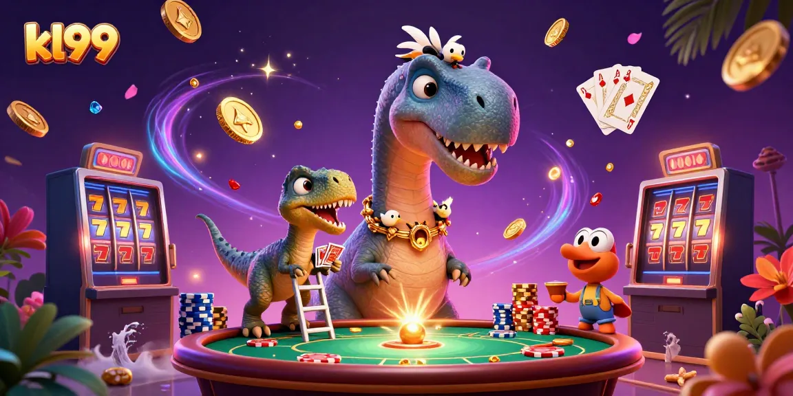Experience the thrill of kl99's vibrant casino scene with dynamic characters and game elements.