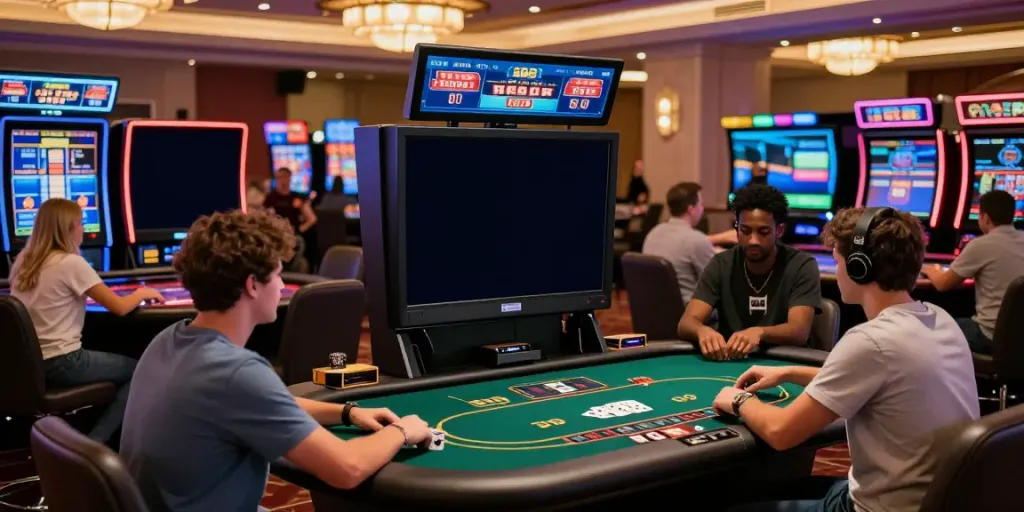 Exciting five88 online casino scene showcasing players enjoying interactive games.