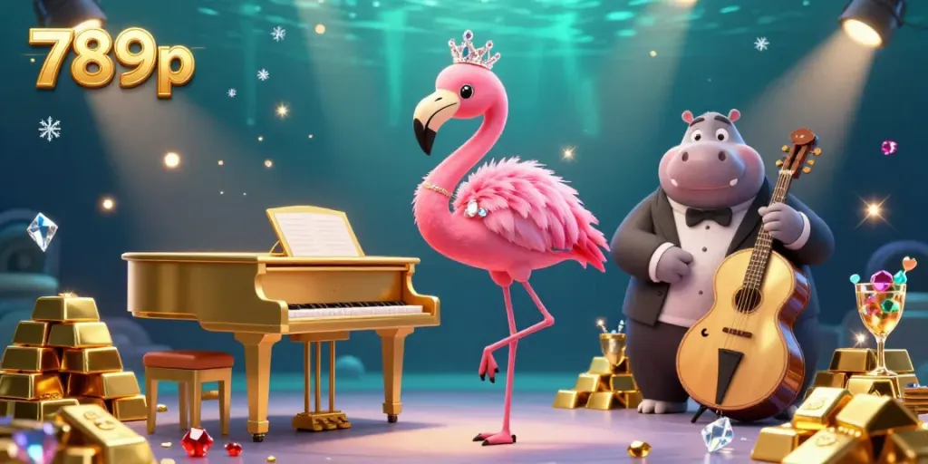 Experience the dazzling excitement of 789p casino with vibrant characters and treasure-filled scenes.