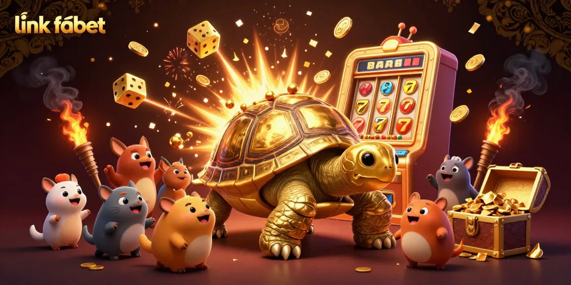 Spin and win with link fabet in a vibrant casino scene featuring exciting gaming elements.