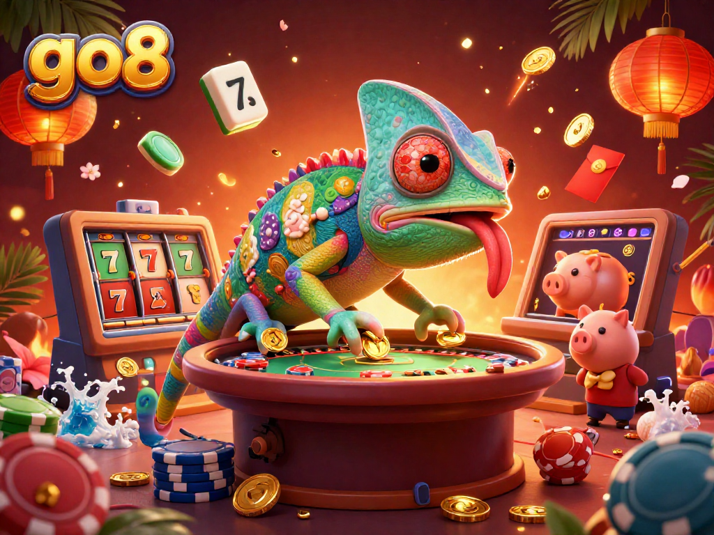 Experience thrilling gameplay at go8 with vibrant characters and exciting casino elements.