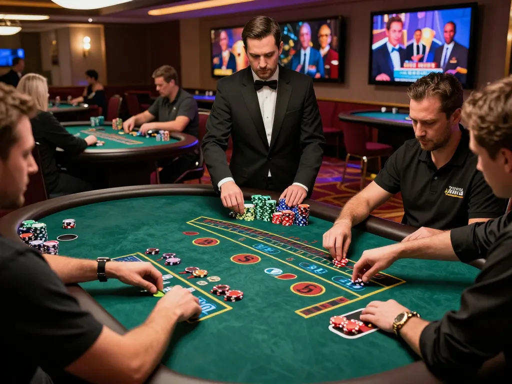 Engaged players at XX88 blackjack tables showcasing strategic gameplay and casino excitement.