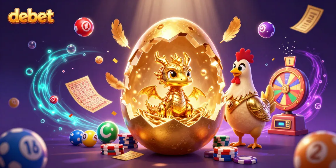 Experience debet's thrilling gameplay with a captivating golden dragon and dynamic lottery elements.