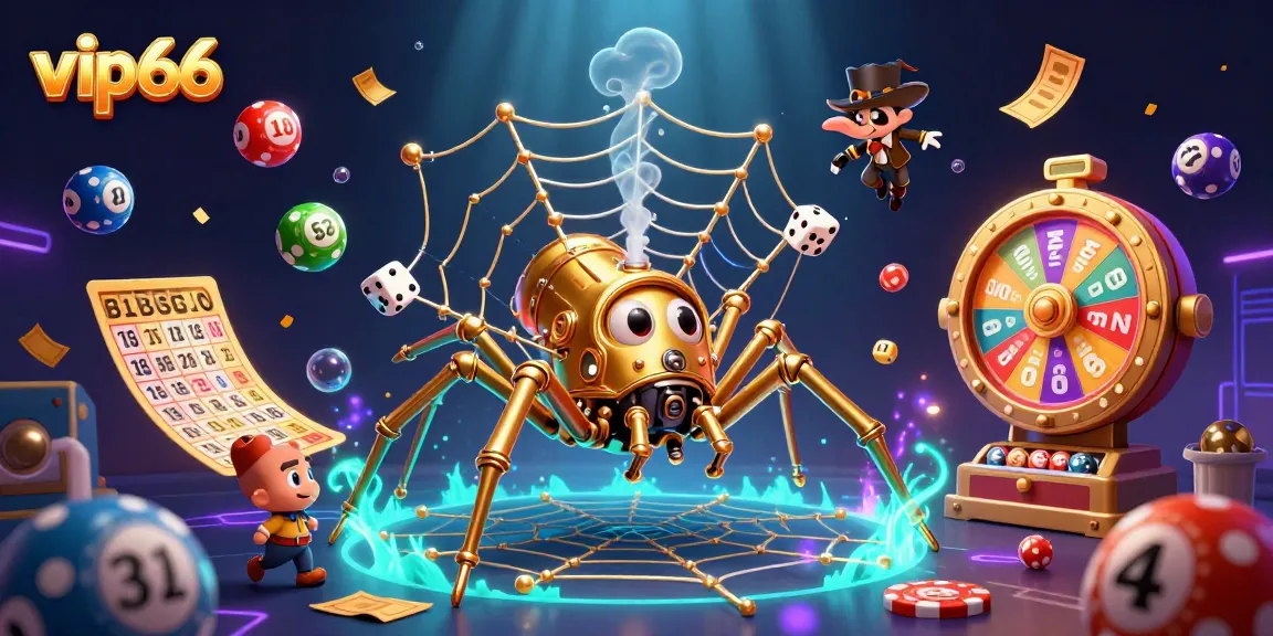 Engage in thrilling gameplay at vip66 with a vibrant 3D casino scene featuring dazzling game elements.