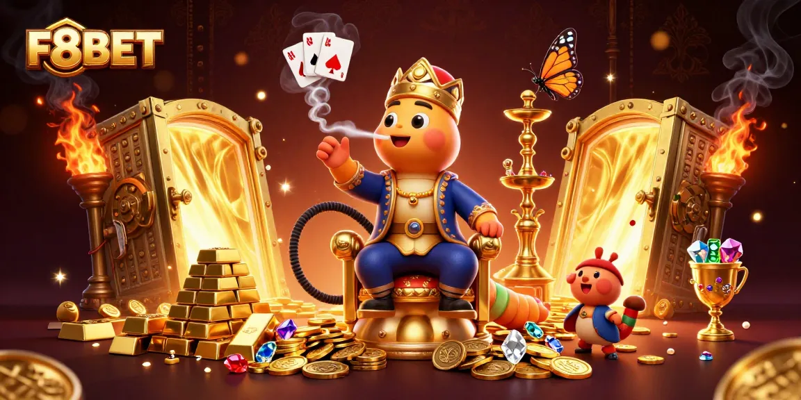 Experience thrilling gameplay with F8BET’s rich casino atmosphere featuring legendary symbols and treasure.