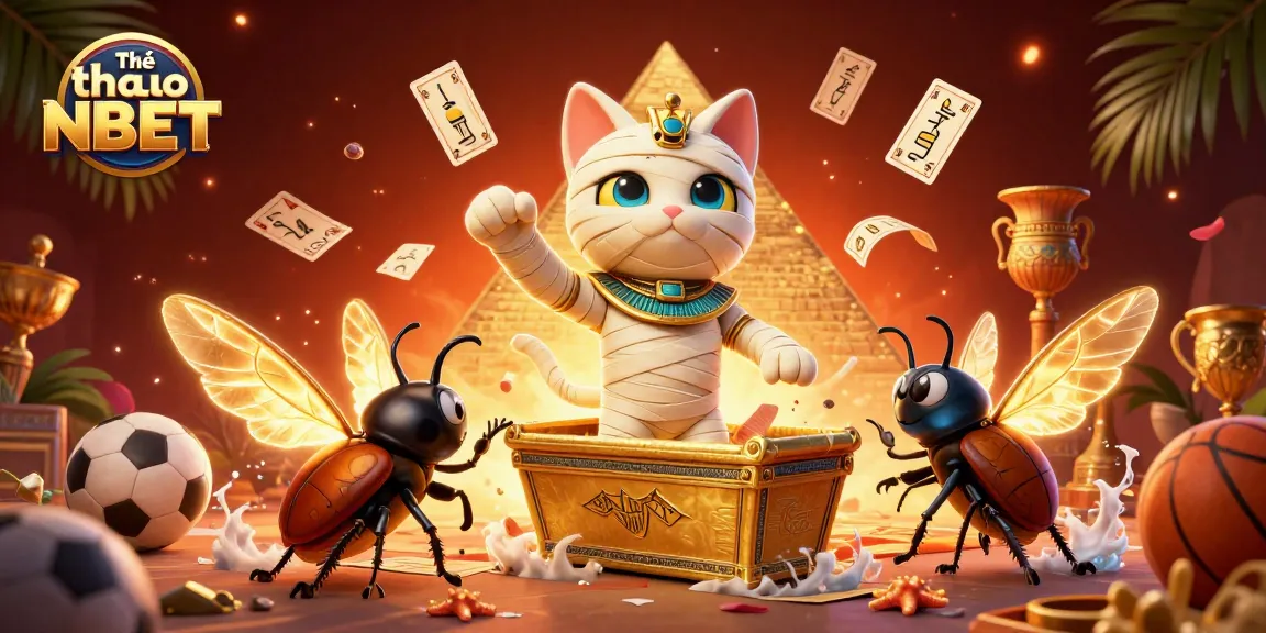 Thể thao NBET showcases sports-themed excitement with a vibrant, animated 3D scene