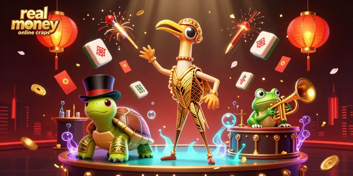 Play real money online craps with vibrant 3D characters at a lively speakeasy casino scene.