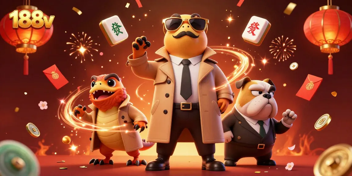 The raptors disguise in a trench coat enter the VIP casino lounge in a vibrant 188v scene.