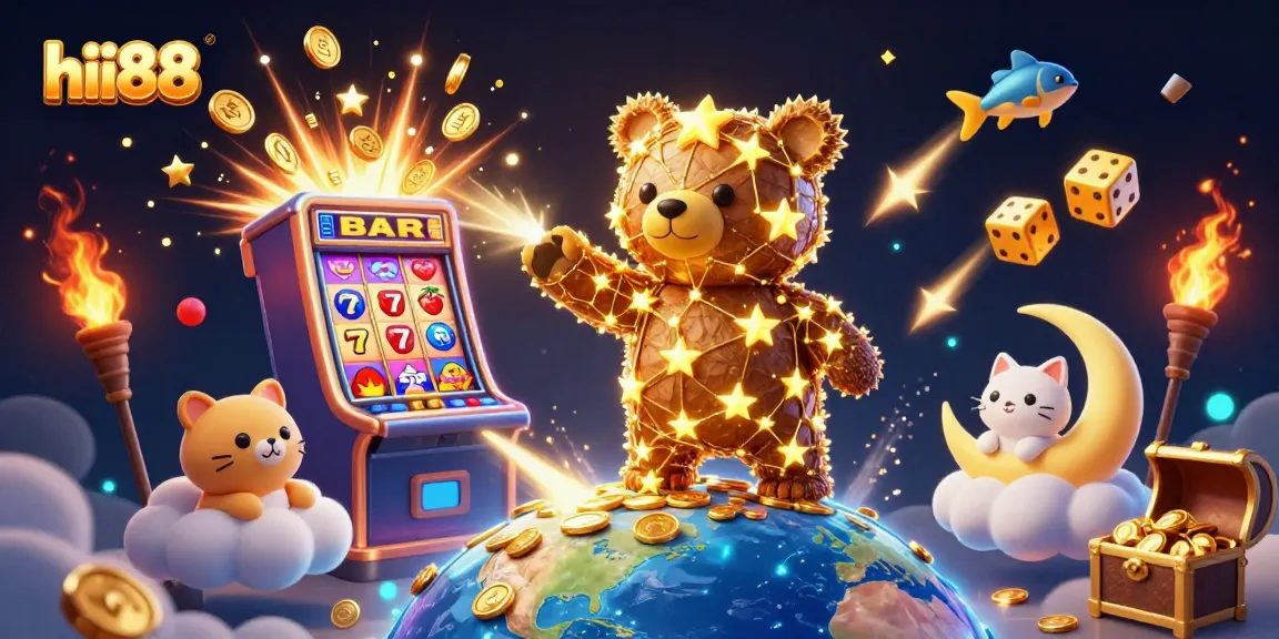 Engage in thrilling gaming moments at hii88 with a dynamic casino scene full of excitement.