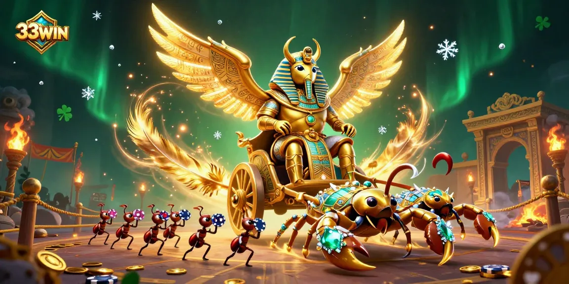 Engage in exciting gameplay at 33WIN with vibrant casino scenes and iconic symbols.