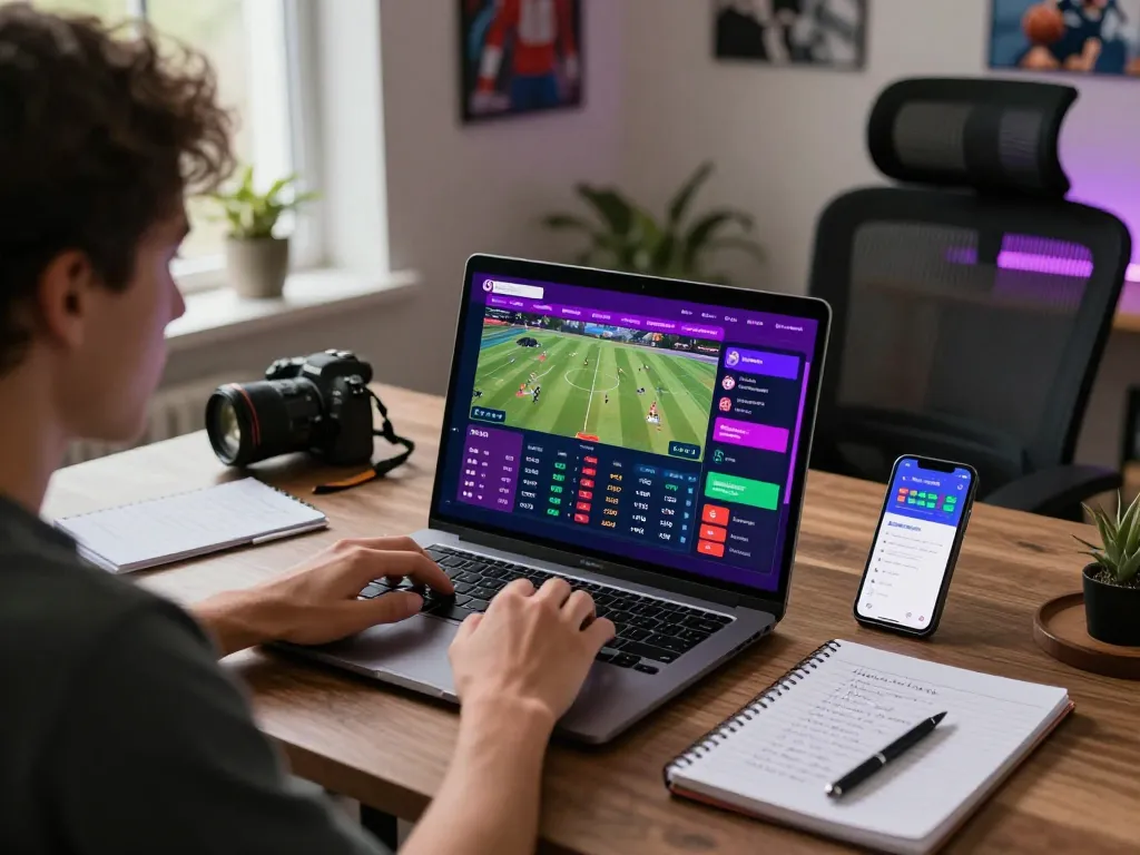 Keonhacai8.tv user actively engaging with sports betting odds on a modern online platform