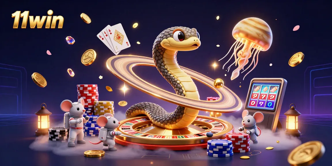 Bet on cosmic adventures with 11win's gameplay, featuring a thrilling 3D illustration.