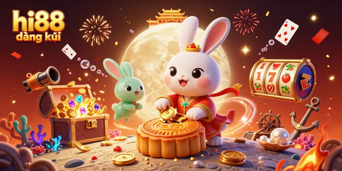Play and win at hi88 đăng ký with vibrant casino elements and magical characters.
