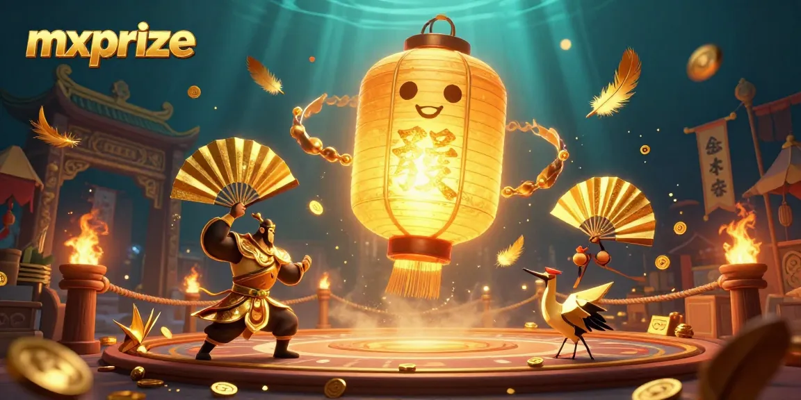 Join the excitement at mxprize with a vibrant scene of winning symbols and golden rewards.