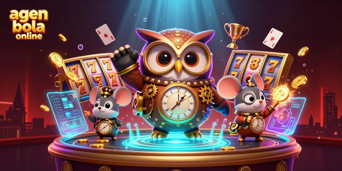 Experience thrilling agen bola online action with steampunk characters and rich casino elements.